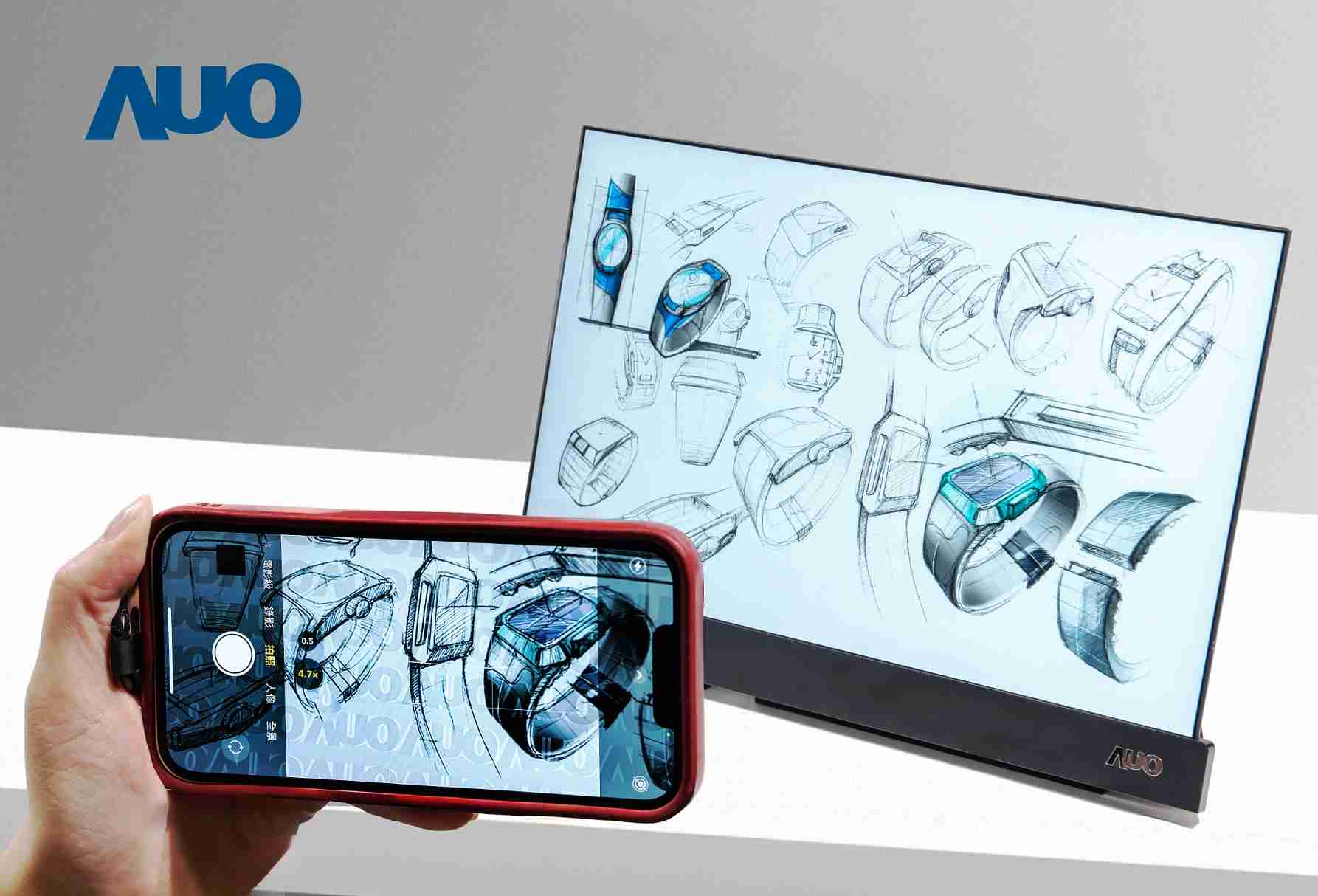 万利16吋防窥显示器，，，，采用人眼无法察觉、、相机拍摄时才显现的隐藏式水印技术，，，未来可结合AI镜头侦测周围环境，，，，实时开启或关闭水印，，，，大幅提升在公共场域使用显示器的安全性