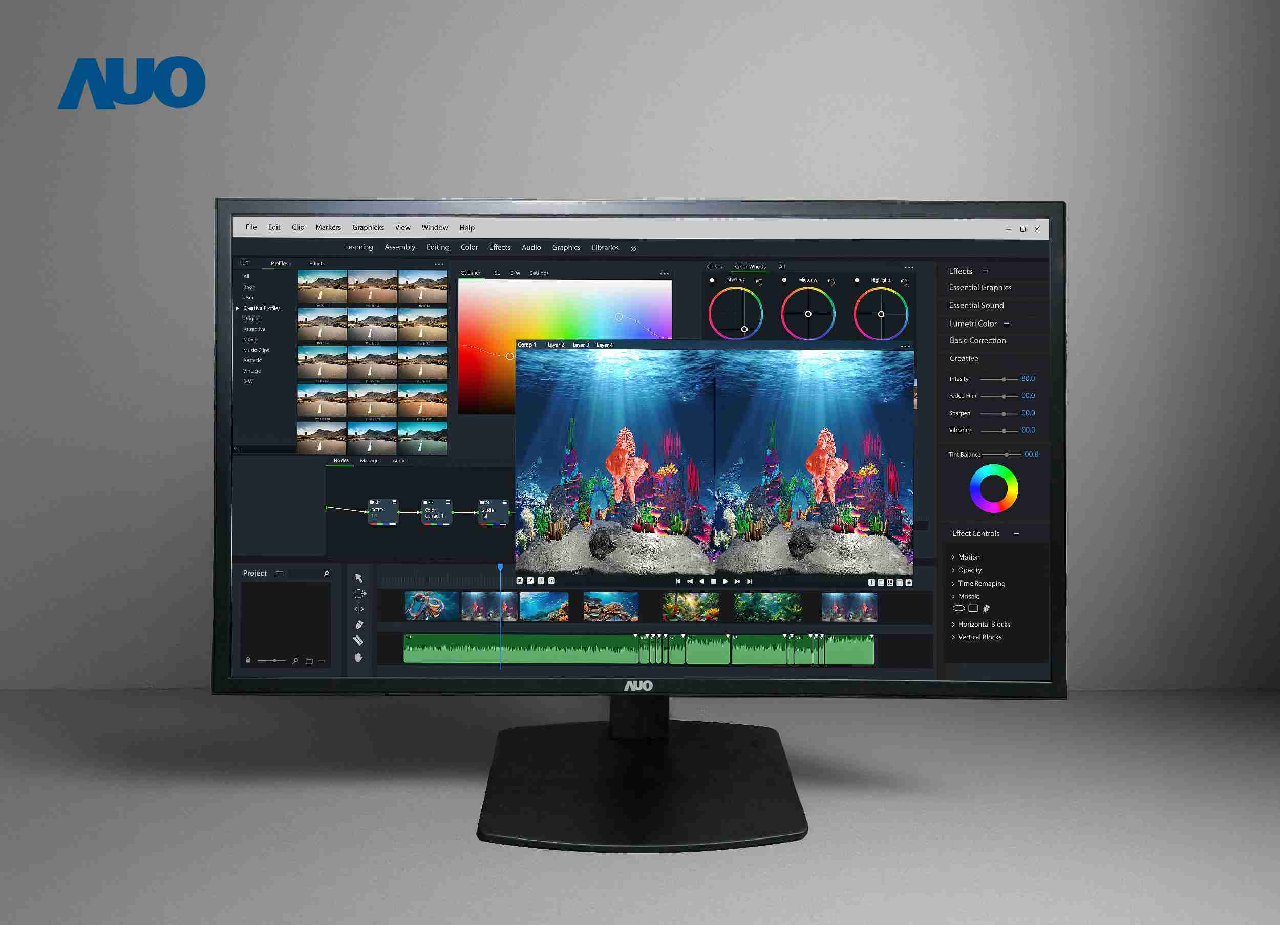 万利开发32吋2D/3D专业桌上型显示器，，，拥有8K4K超高分辨率，，，并以低串扰算法优化3D显示效果，，，，搭载自动眼球追踪功能，，，能实时调整3D图像，，，，进行实时2D与3D无缝共存窗口，，，提供图像设计工作者突破二维接口的崭新工作氛围与效率